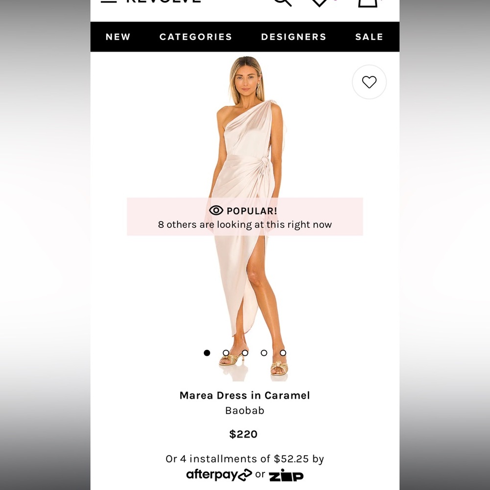 Baobab Marea Dress in Caramel